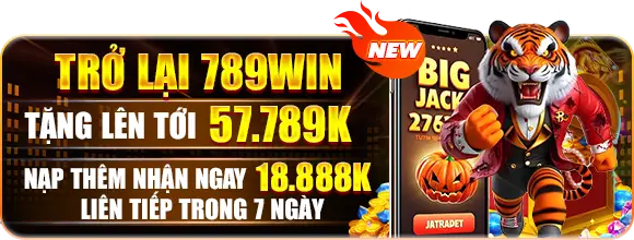 thành viên trở lại 789win tặng lên đến 57789k